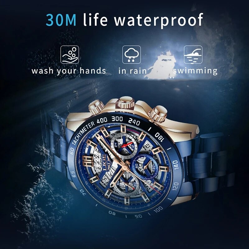LIGE 2024 New Men Watch Top Br - Luxury Watch Name recensione e prezzo