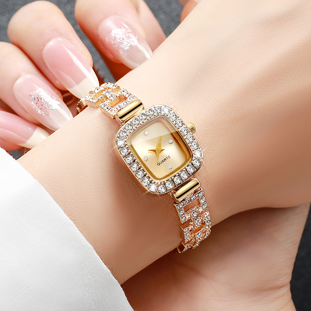 Luxury Rhinestone Bracelet Str - Luxury Watch Organizer recensione e prezzo