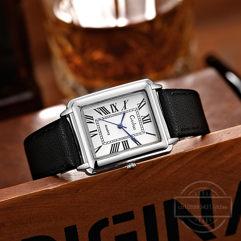 New Fashion Designer Rectangle - Luxury Watch Leather Strap recensione e prezzo