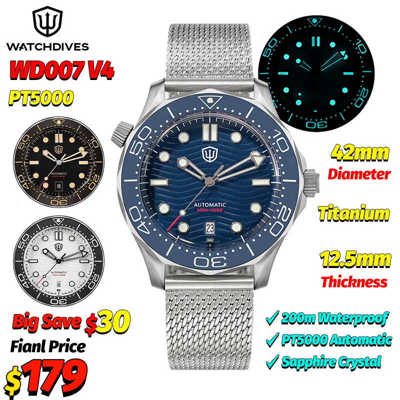 Watchdives WD007 V4 Automatic  - Luxury Watch For Men recensione e prezzo
