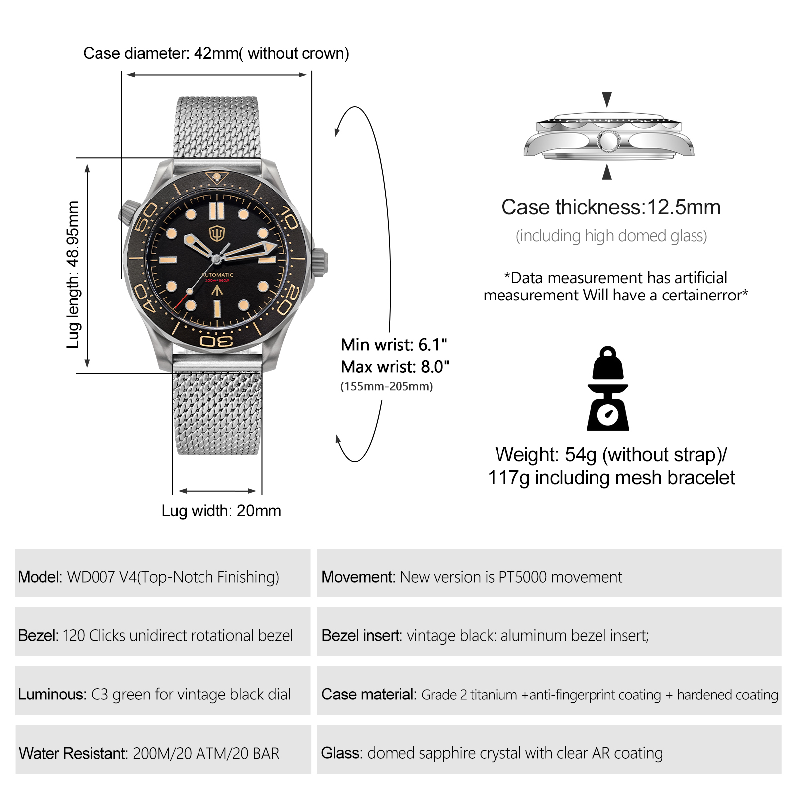 Watchdives WD007 V4 Automatic  - Luxury Watch For Men recensione e prezzo