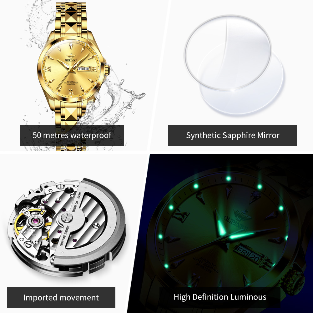OUPINKE 3306 Real Diamond Woma - Sapphire Crystal Display recensione e prezzo
