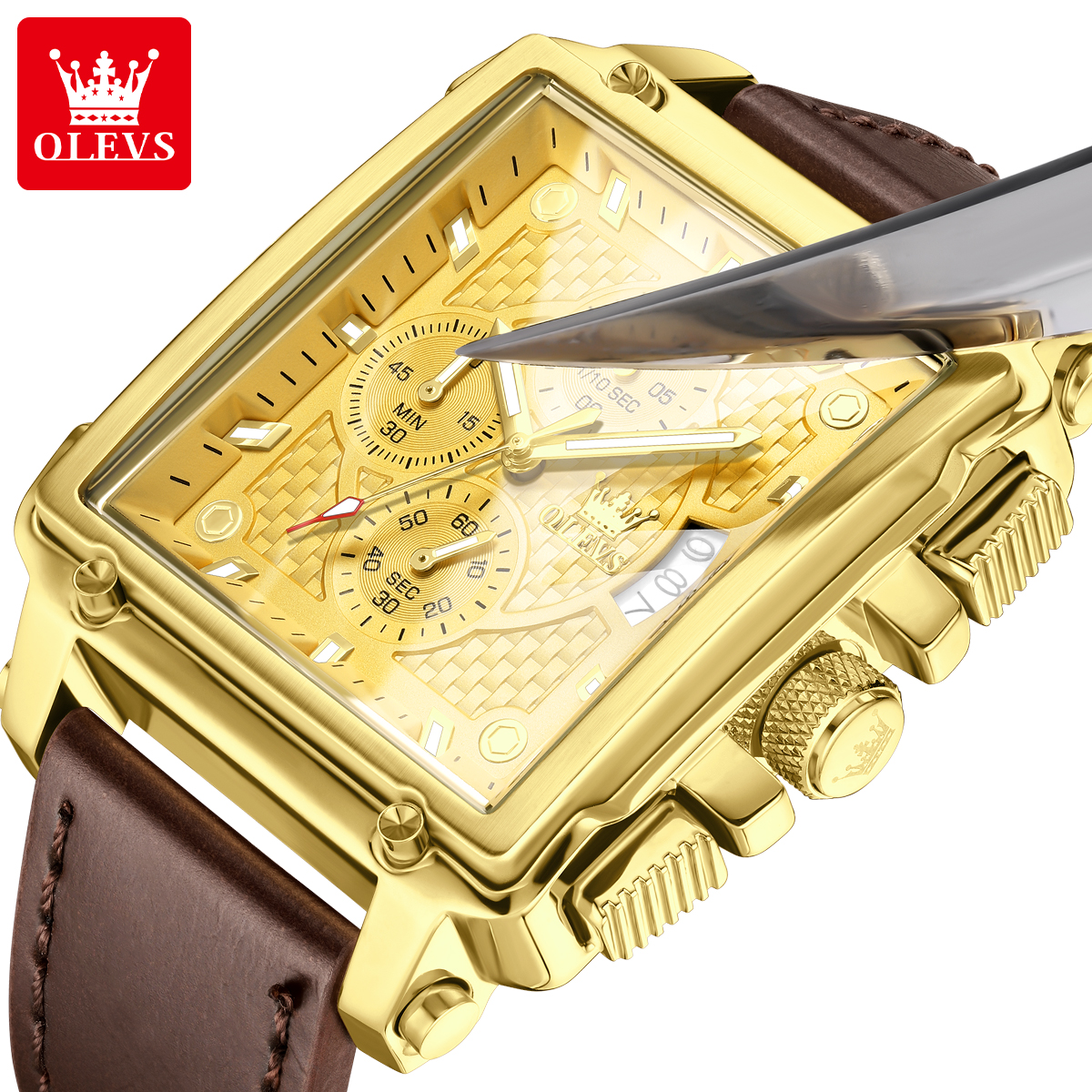 OLEVS brand mens watches water - Luxury Watch For Men recensione e prezzo