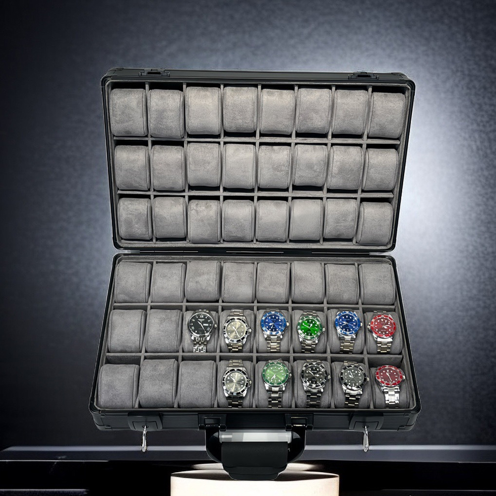 Green Aluminum Watch Box, Men  - Luxury Watch Holder For Men recensione e prezzo