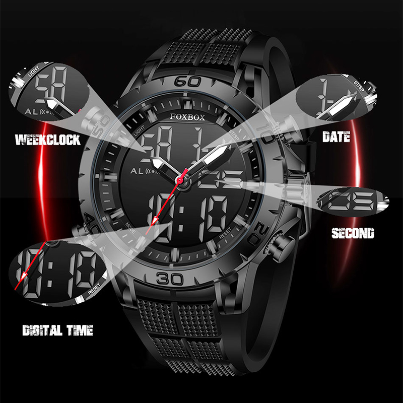 FOXBOX Mens Watches Sports Top - Luxury Watch Organizer recensione e prezzo