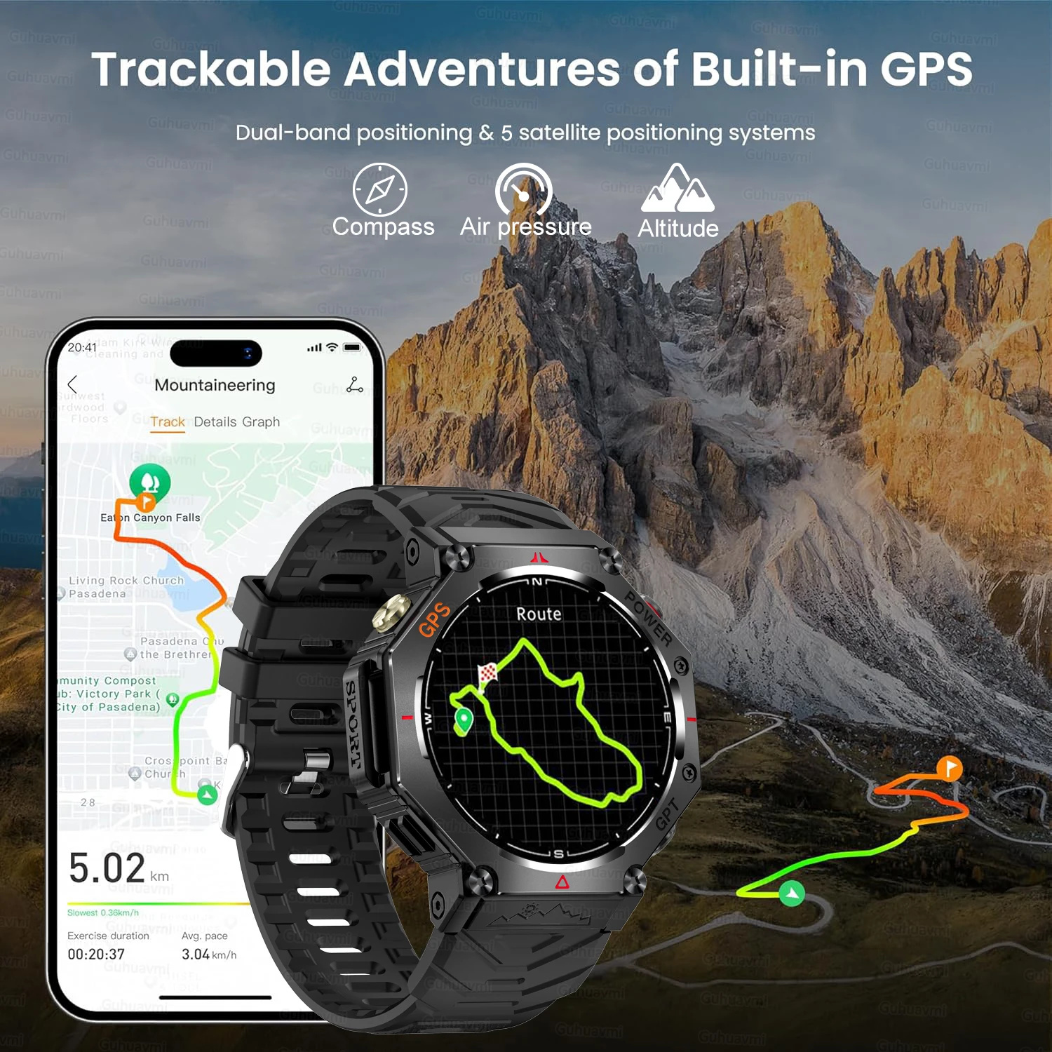 2026 New GPS Smart Watch Built - Gmt Dual Timezone Watch recensione e prezzo