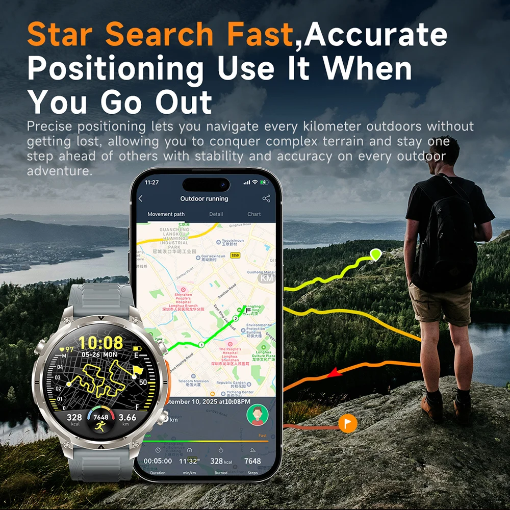 Luxury Military GPS Men Smartw - Luxury Watch Korea recensione e prezzo